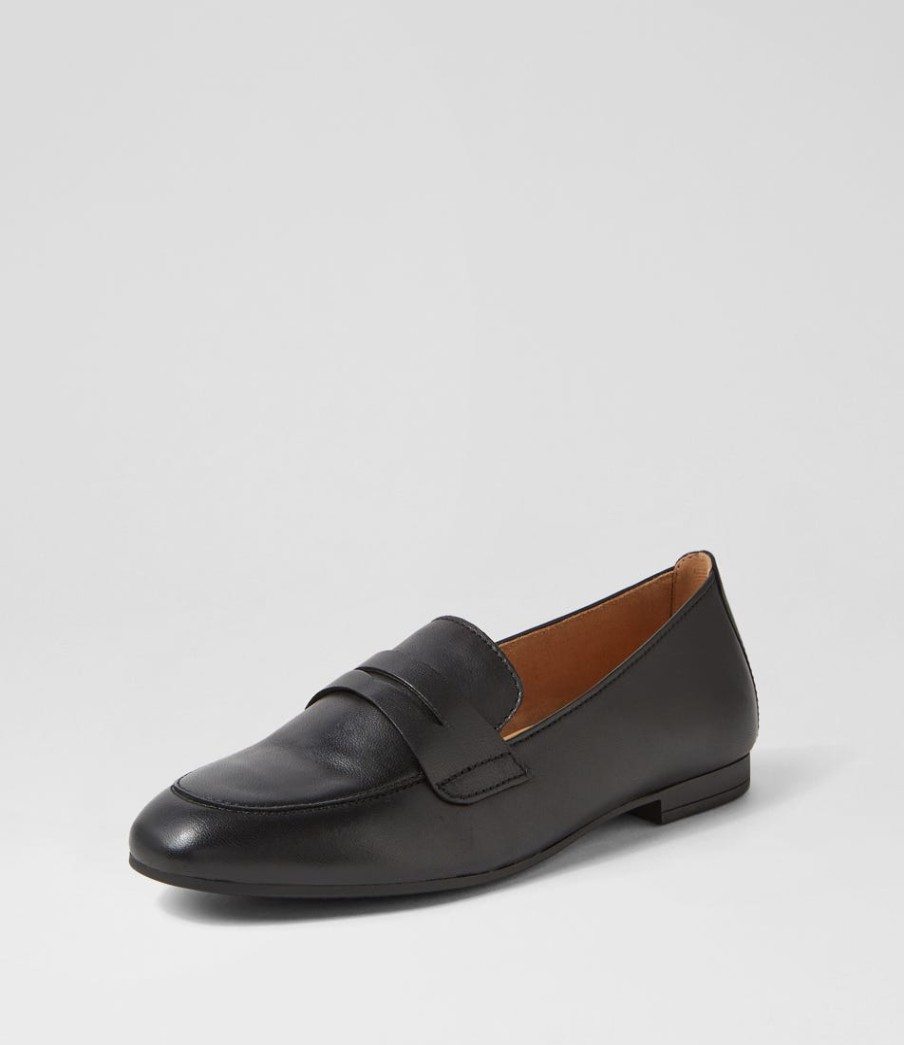 GABOR Phoebe Schwarz Leather Loafers | Comfort