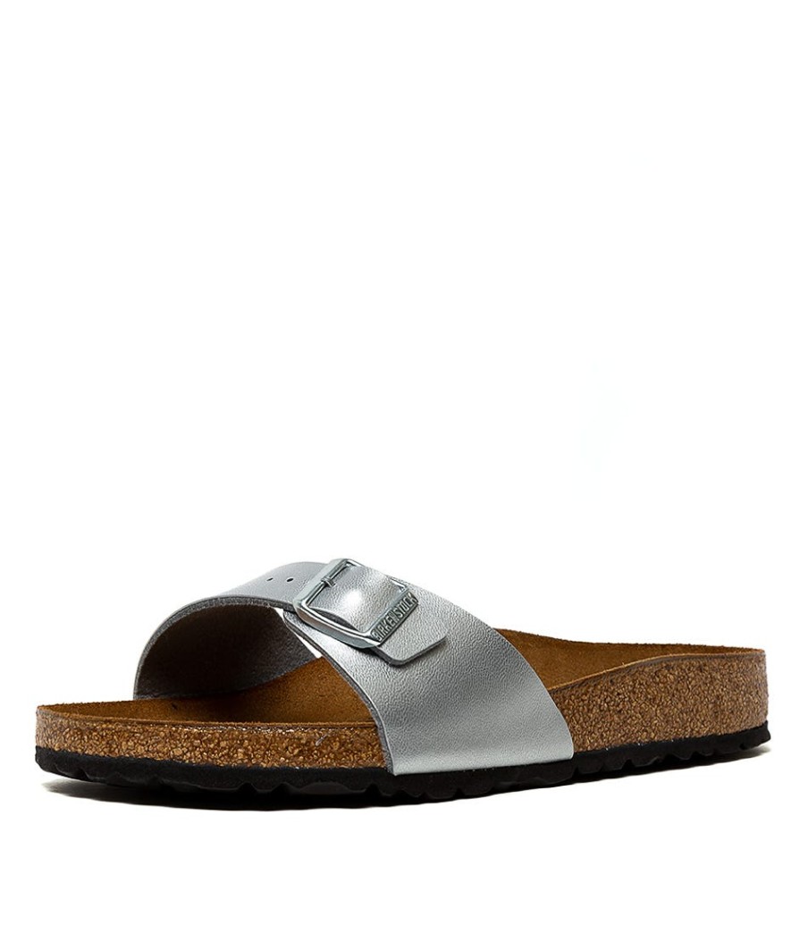 BIRKENSTOCK Madrid Bk Metallic Silver Birkoflor | Comfort