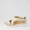 ZIERA Issy W Almond Leather Sandals | Wedges