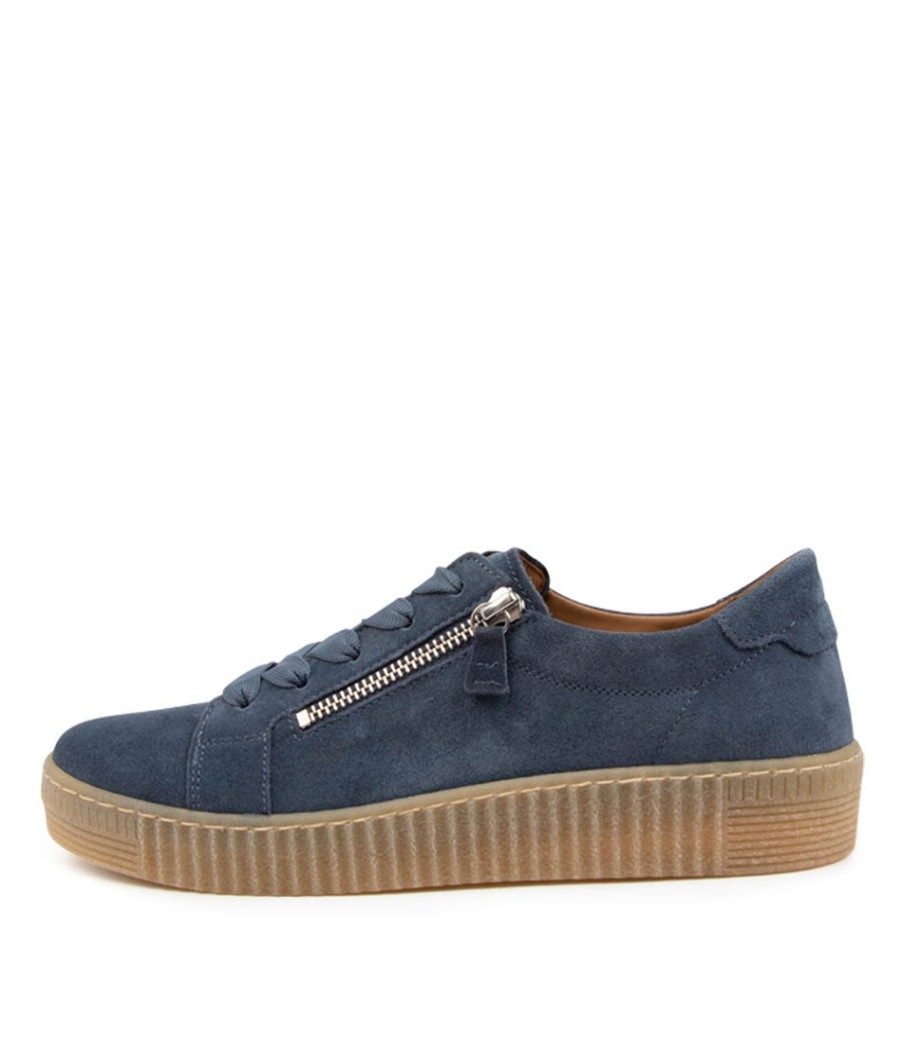 GABOR Amelia Blau Suede | Comfort