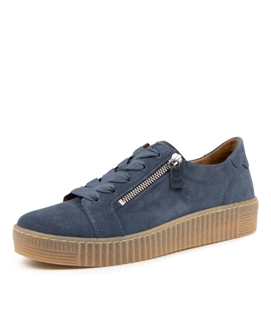 GABOR Amelia Blau Suede | Comfort