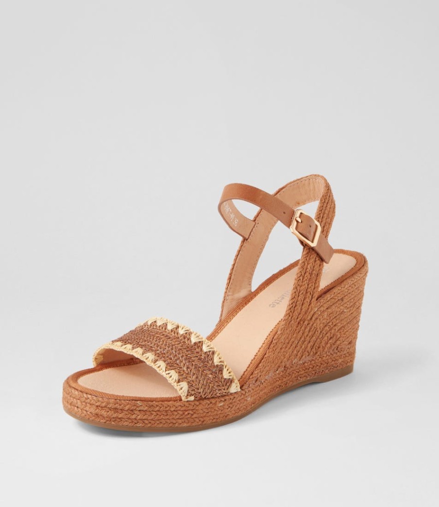 DJANGO & JULIETTE Prophet Tan Multi Sandals | Espadrilles