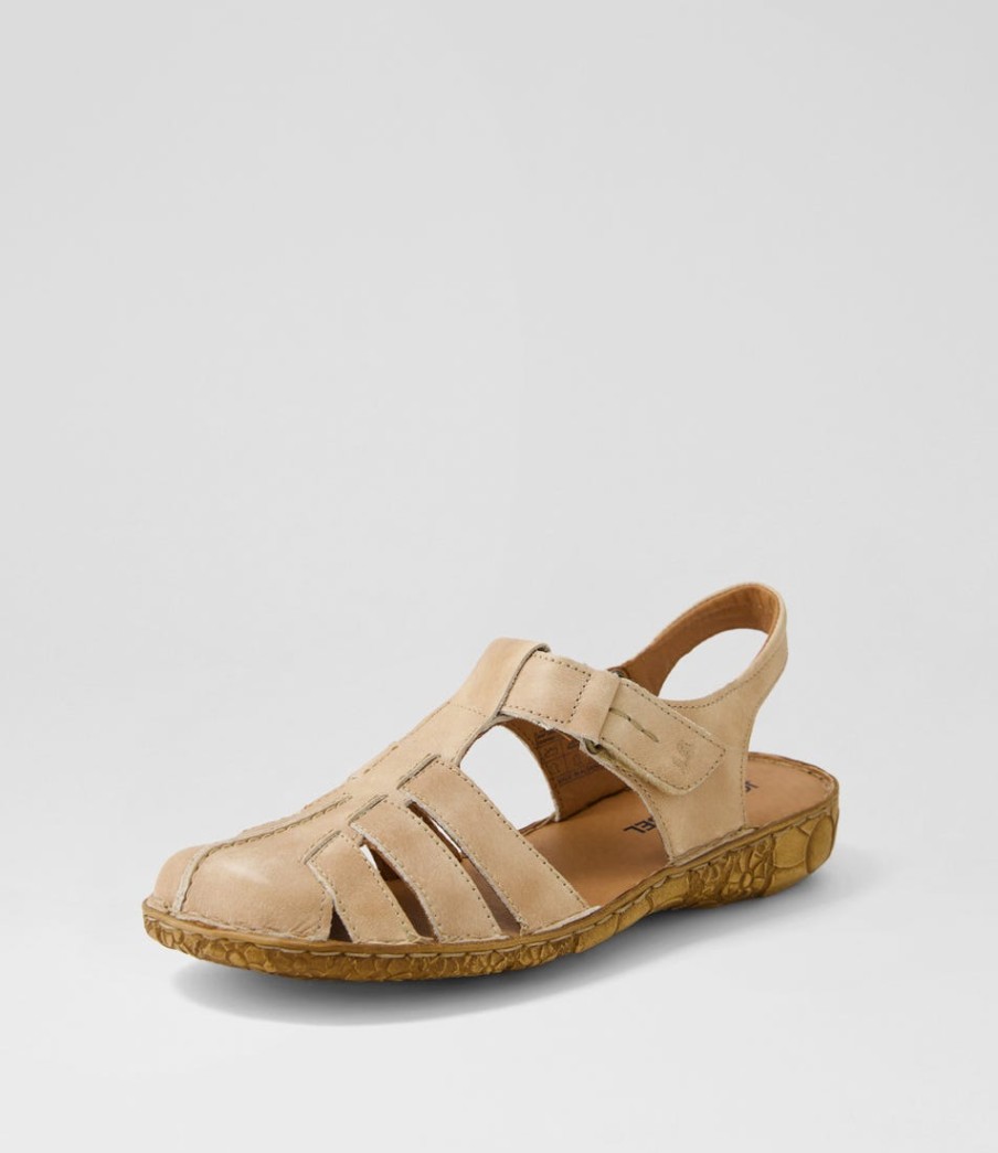 JOSEF SEIBEL Rosalie 48 Creme Leather Flat Shoes | Comfort