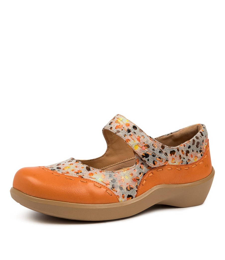 ZIERA Gummibear W Orang-Spl Lea | Comfort