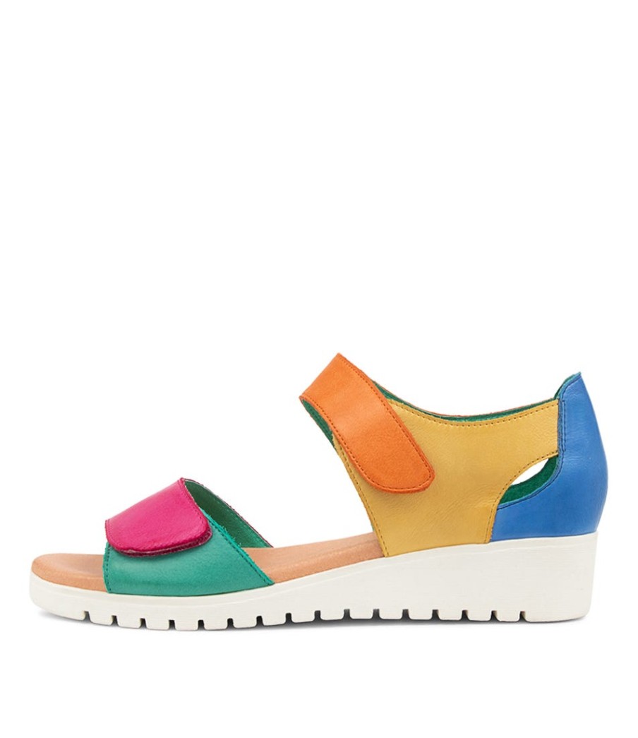 DJANGO & JULIETTE Monte Bright Multi Sandals | Wedges
