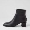 TOP END Elliza Black Leather Ankle Boots | Boots