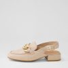 DJANGO & JULIETTE Vabor Nude Leather Heels | Loafers