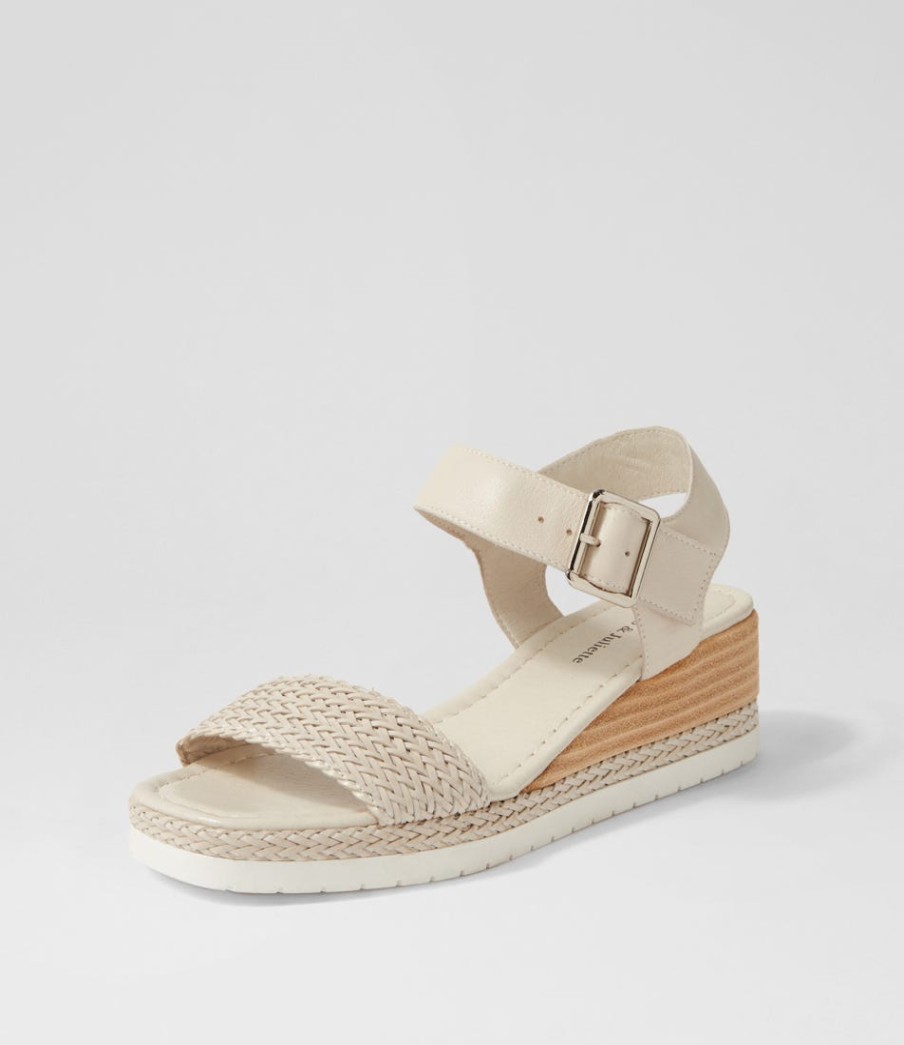 DJANGO & JULIETTE Imari Nougat Weave Leather Espadrilles | Espadrilles