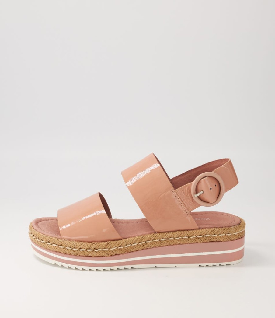 DJANGO & JULIETTE Atha Mushroom Patent Leather Espadrilles | Espadrilles