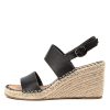 TOP END Gaga Black Leather | Espadrilles