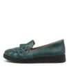 ZIERA Miless W Emerald Leather Loafers | Loafers