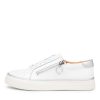 ZIERA Pamela Xf Whitesilver Patent Leather Sneakers | Comfort