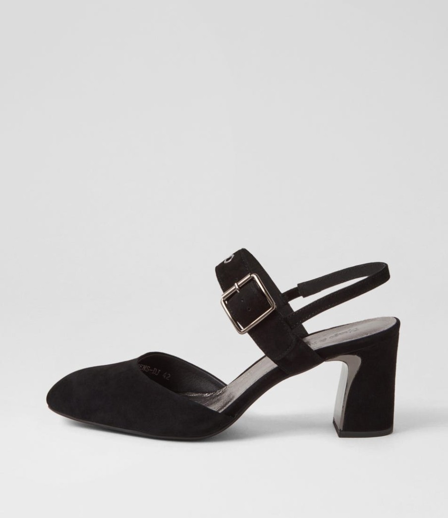 DJANGO & JULIETTE Kubens Black Suede Heels | Heels
