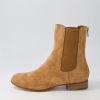 DJANGO & JULIETTE Flukie Toffee Suede Ankle Boots | Boots