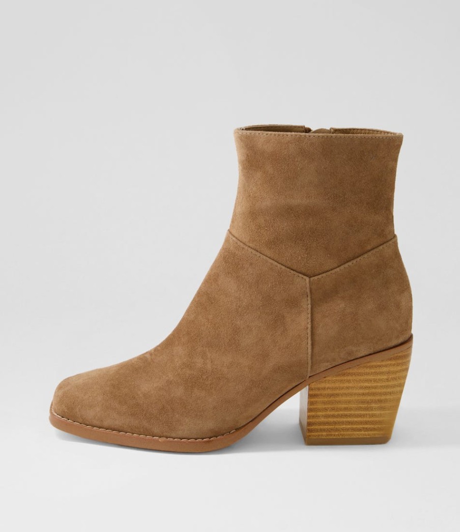 TOP END Raxel Light Choc Suede Ankle Boots | Boots