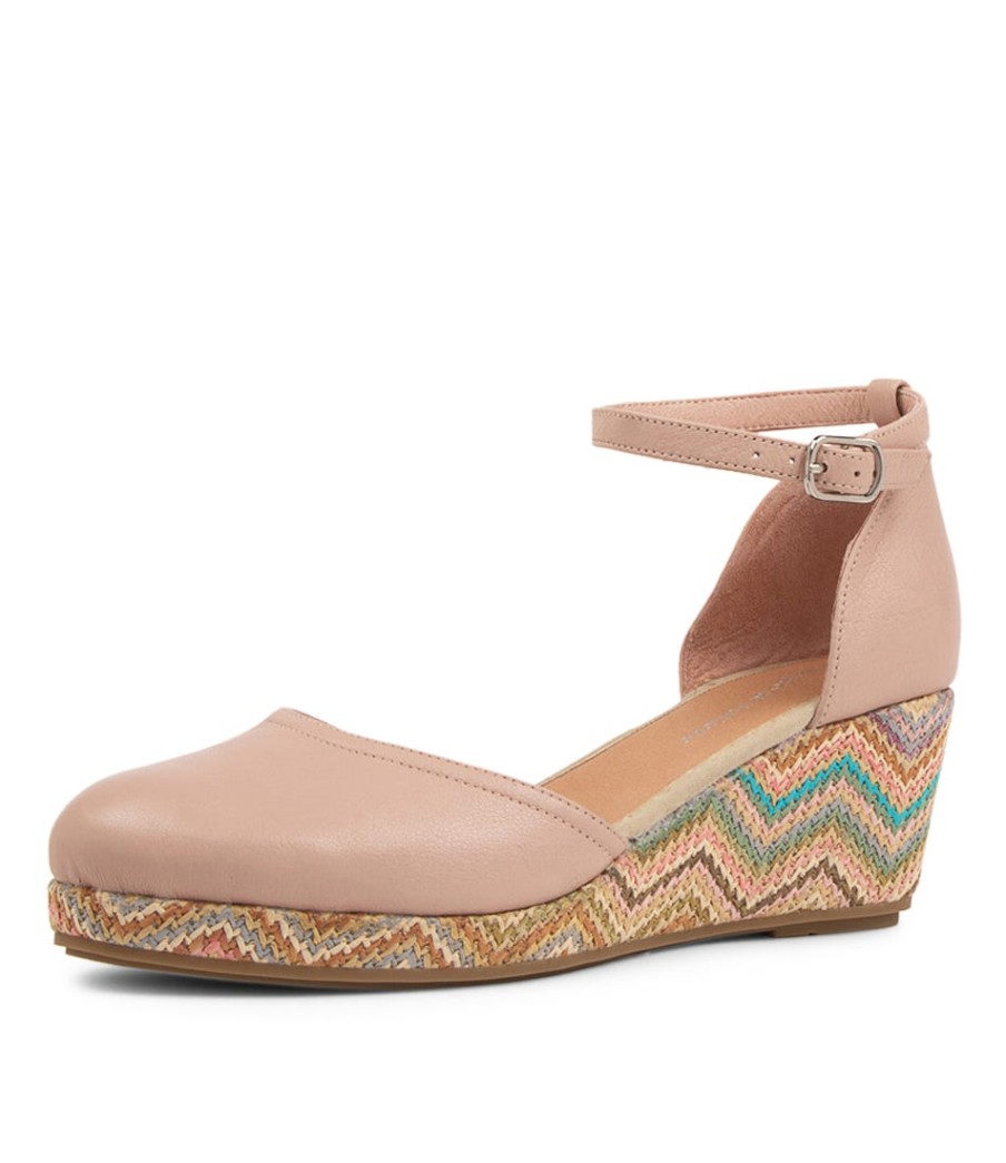 DJANGO & JULIETTE Rylaf Cafe Aztec Leather Sandals | Espadrilles