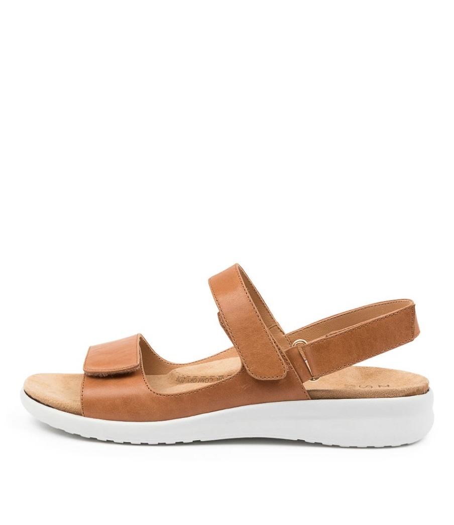 ZIERA Benji Xw Tan-Wht Leather | Wedges