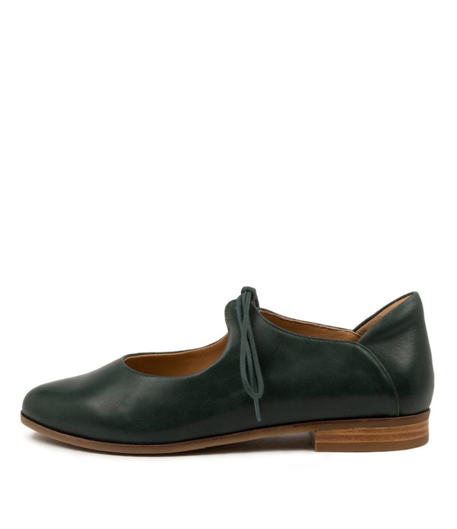 ZIERA Oceany Xf Emerald Leather | Flats