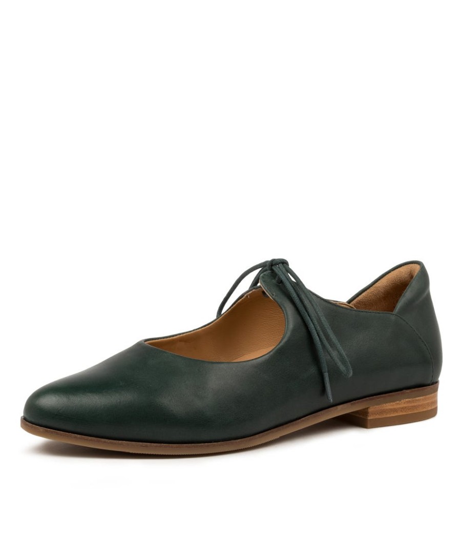 ZIERA Oceany Xf Emerald Leather | Flats