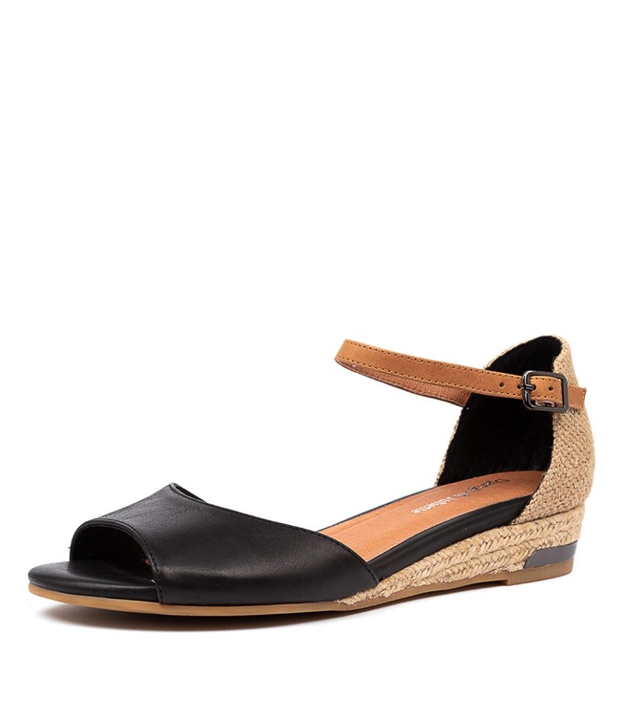 DJANGO & JULIETTE Cheryls Black-Tan Multi | Espadrilles
