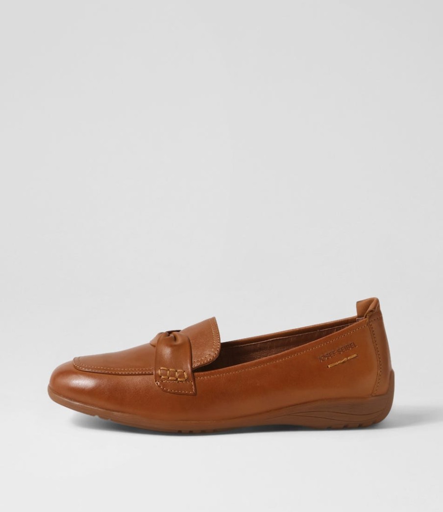 JOSEF SEIBEL Fenja 14 Camel Leather Loafers | Loafers