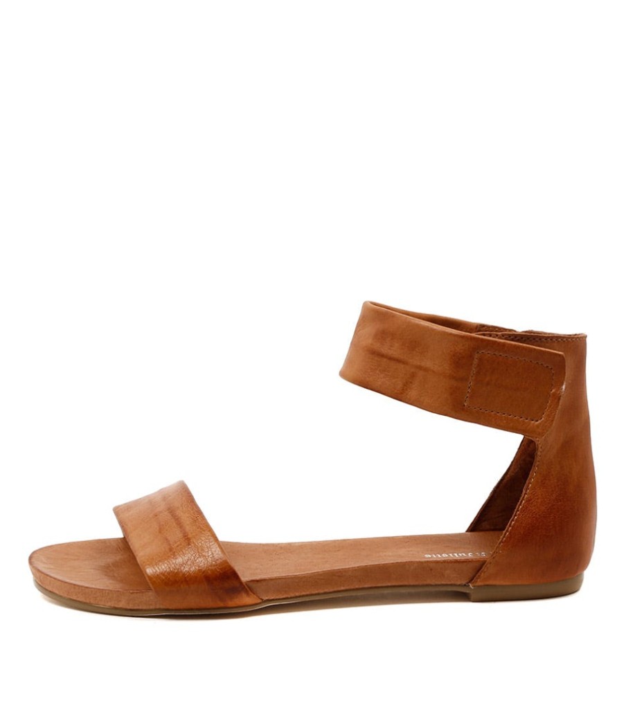 DJANGO & JULIETTE Juzz Tan Leather | Flats