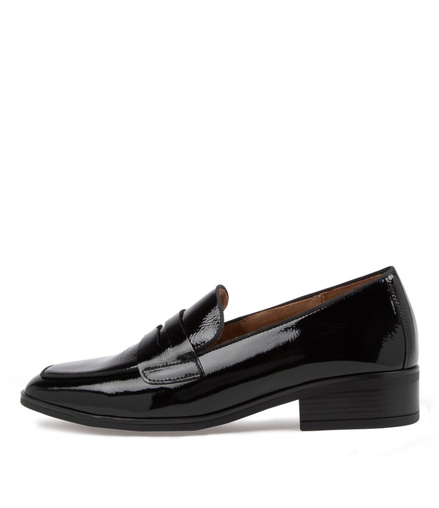GABOR Rabke Schwarz Leather Loafers | Loafers