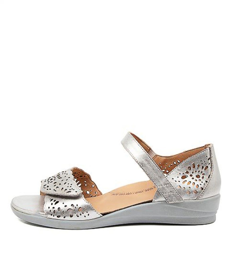 ZIERA Dusty W Silver Leather | Comfort