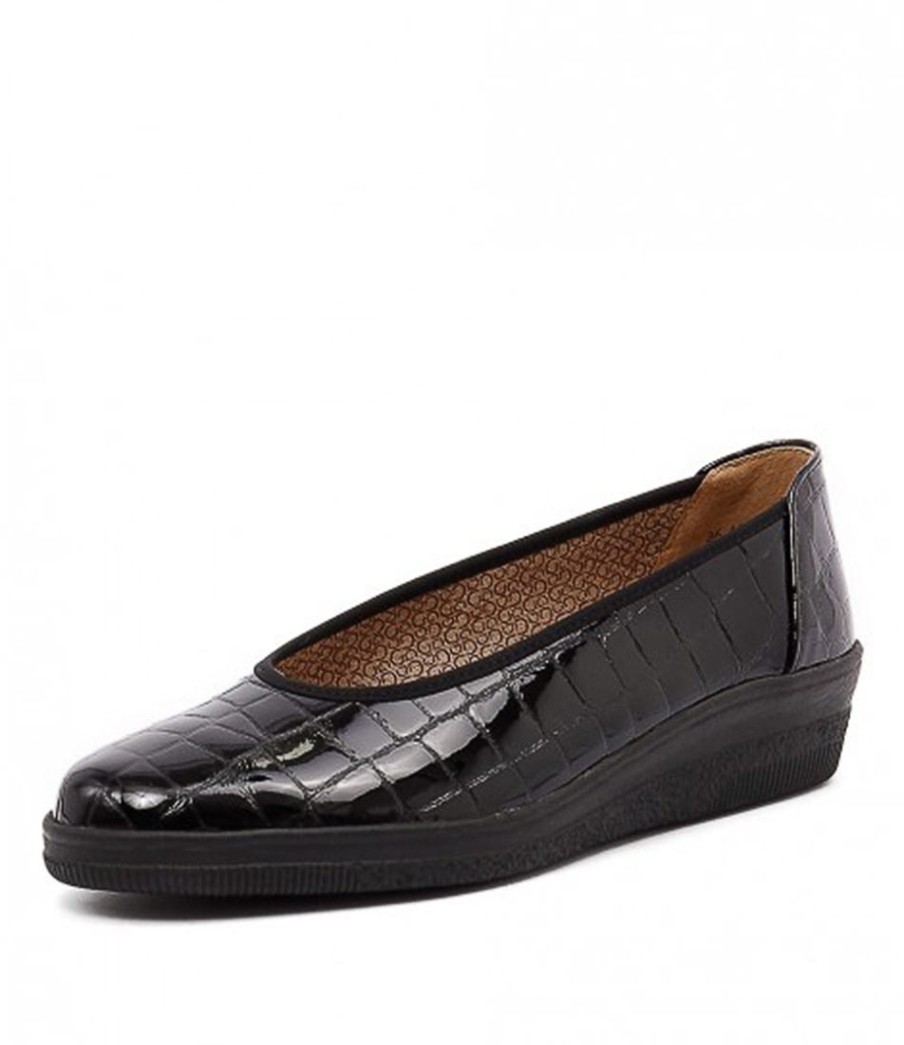 GABOR Trista Schwarz Patent Leather | Comfort
