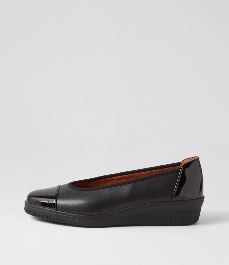 GABOR Yvonne Schwarz Leather | Comfort