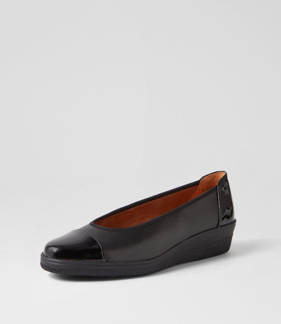 GABOR Yvonne Schwarz Leather | Comfort