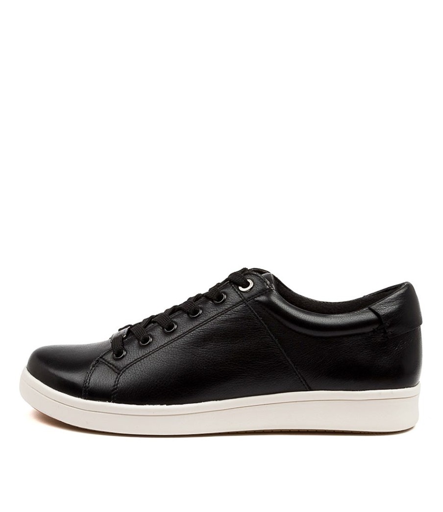 ZIERA Delilah Xf Black-Wht Lea | Comfort