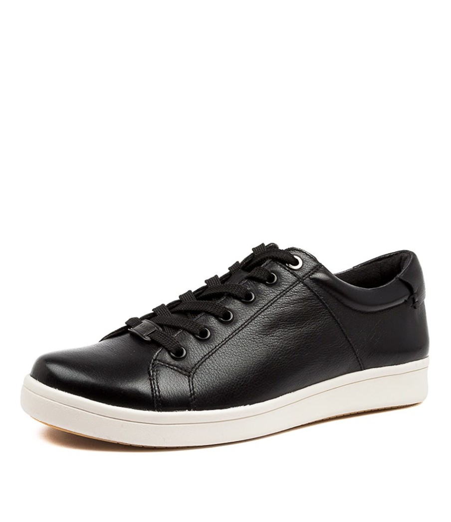 ZIERA Delilah Xf Black-Wht Lea | Comfort