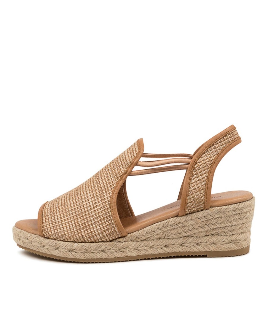 DJANGO & JULIETTE Sinan Mocca Weave-Leather | Espadrilles