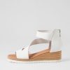 DJANGO & JULIETTE Ismet White Leather Espadrilles | Espadrilles