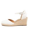 ZIERA Autumn W White Leather Heels | Espadrilles