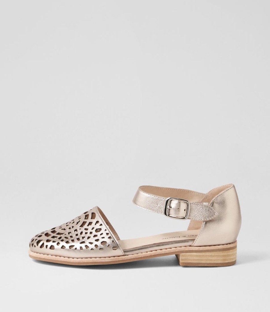 DJANGO & JULIETTE Averate Platino Leather Flat Shoes | Flats
