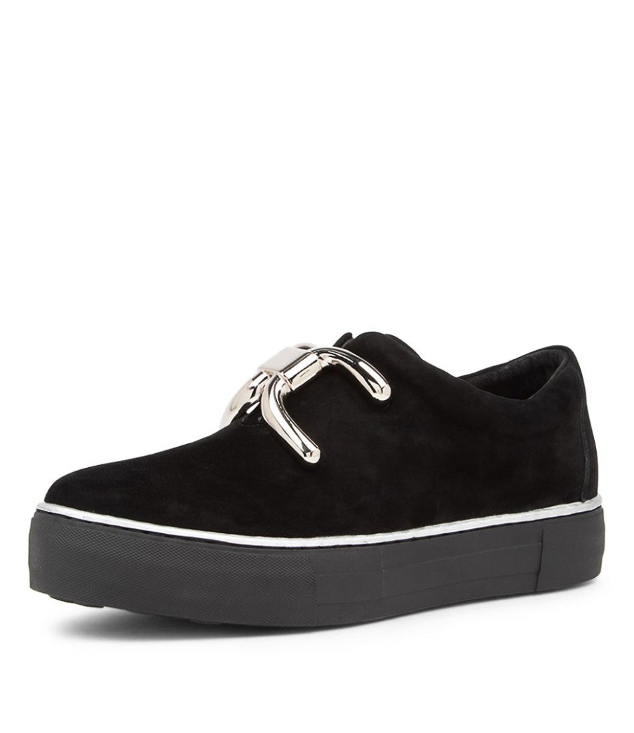 DJANGO & JULIETTE Filpy Black Suede Sneakers Black Sole | Sneakers
