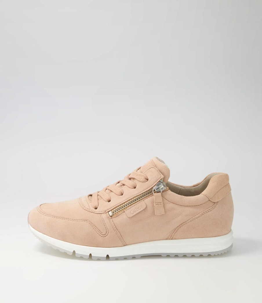 GABOR Manel Rouge Suede Sneakers | Comfort