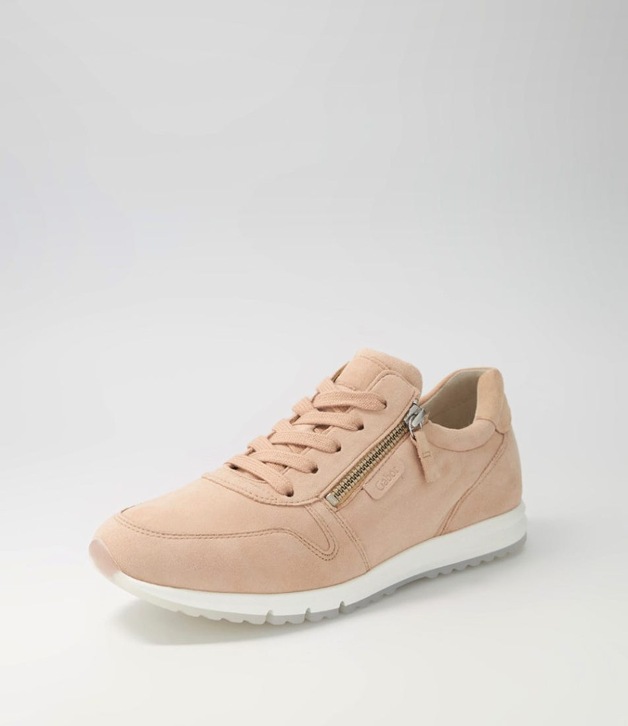 GABOR Manel Rouge Suede Sneakers | Comfort