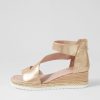 DJANGO & JULIETTE Ismet Old Gold Scratch Leather Espadrilles | Espadrilles