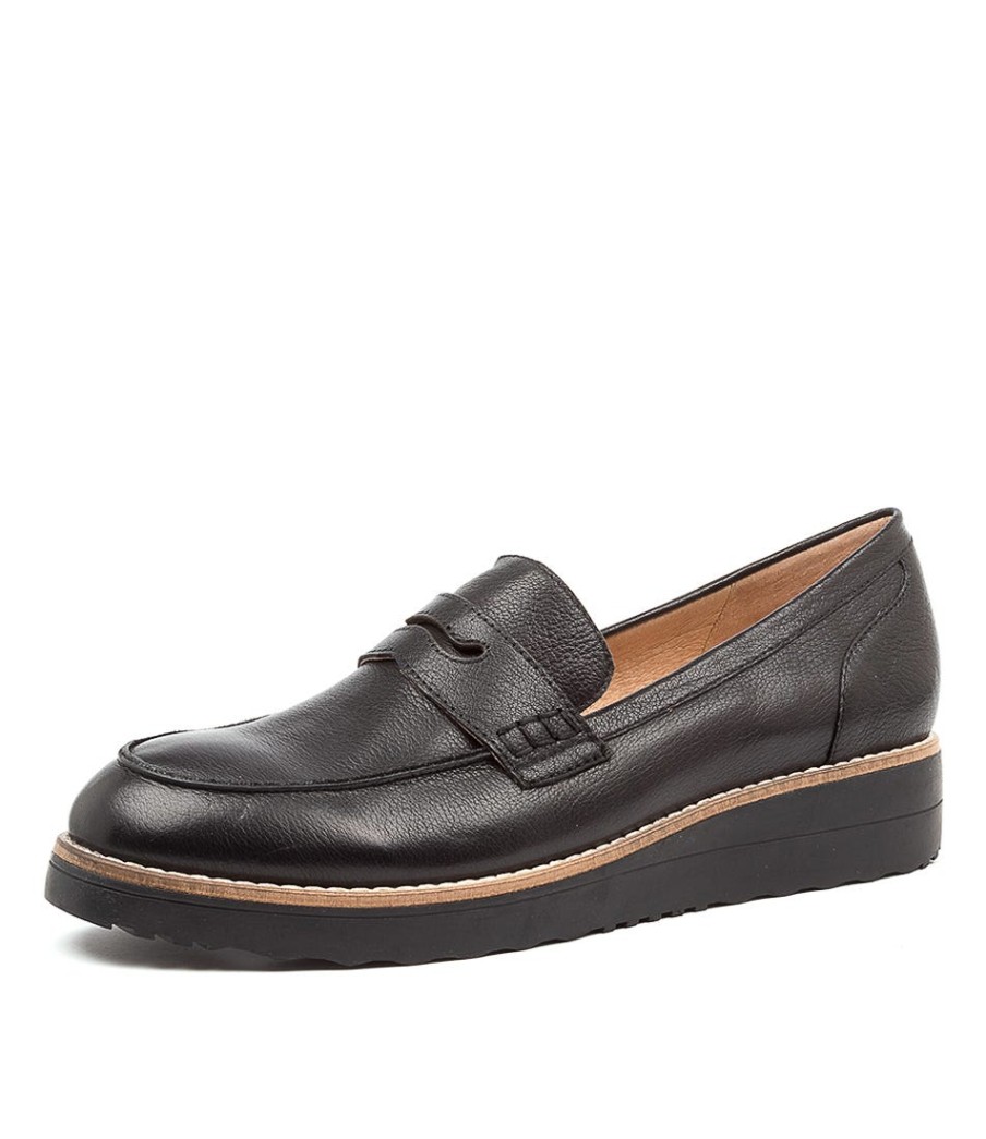TOP END Oley Black-Black Sole Lea | Loafers