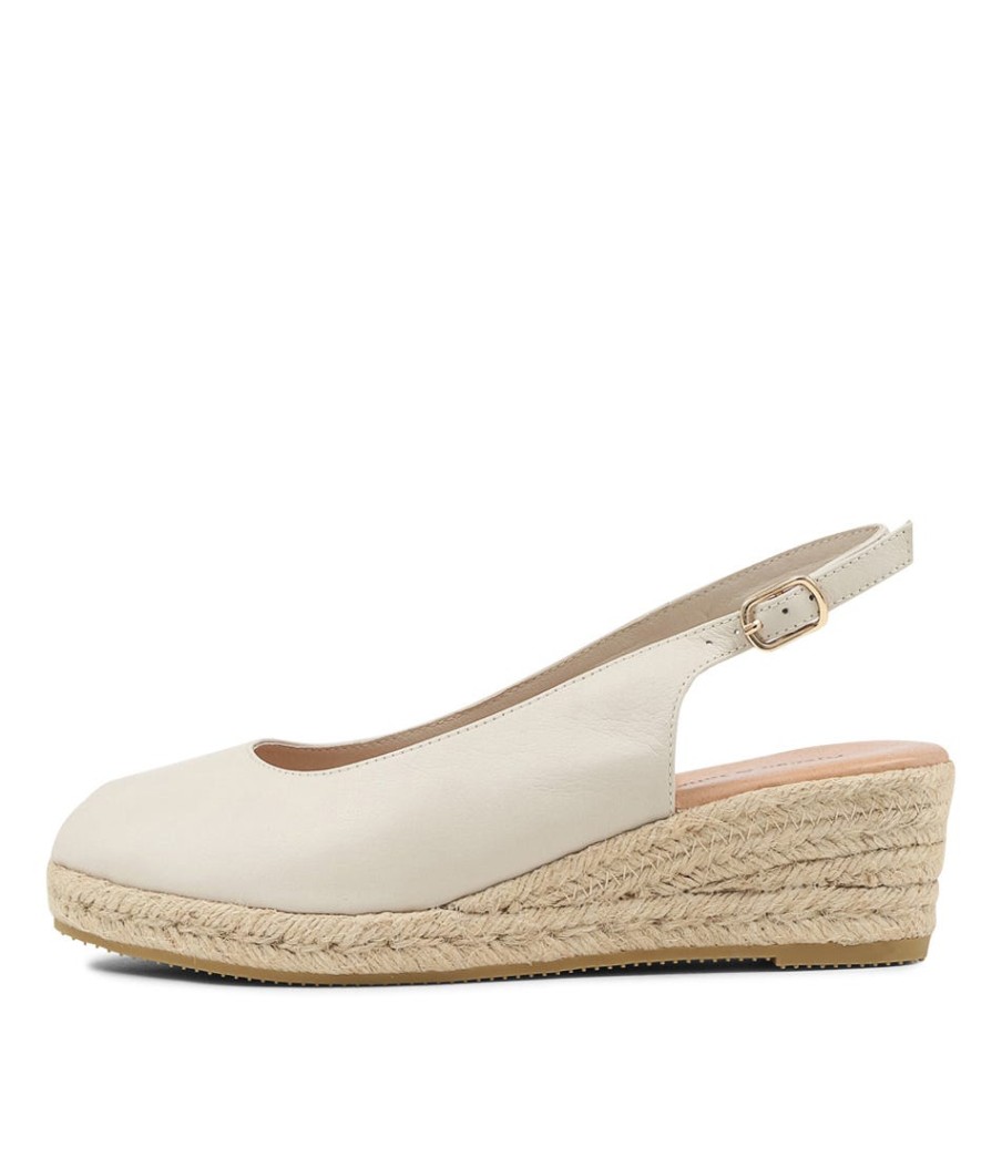 DJANGO & JULIETTE Saniarly Almond Natural Rope Leather Sandals | Wedges