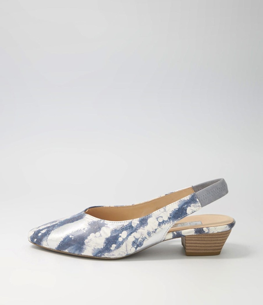 GABOR Gracie Nautic Aquamarine Suede Heels | Comfort
