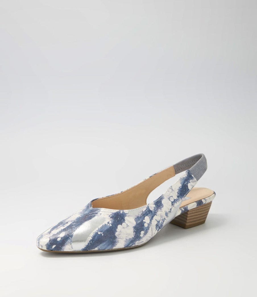 GABOR Gracie Nautic Aquamarine Suede Heels | Comfort