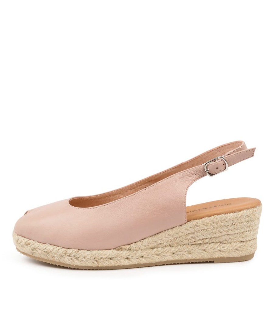 DJANGO & JULIETTE Saniarly Rose Leather | Wedges