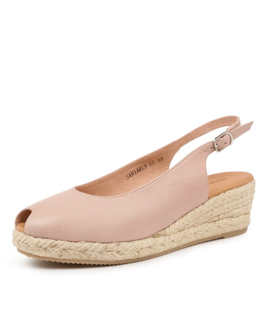 DJANGO & JULIETTE Saniarly Rose Leather | Wedges