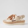 DJANGO & JULIETTE Amare Almond Natural Multi Leather Espadrilles | Espadrilles