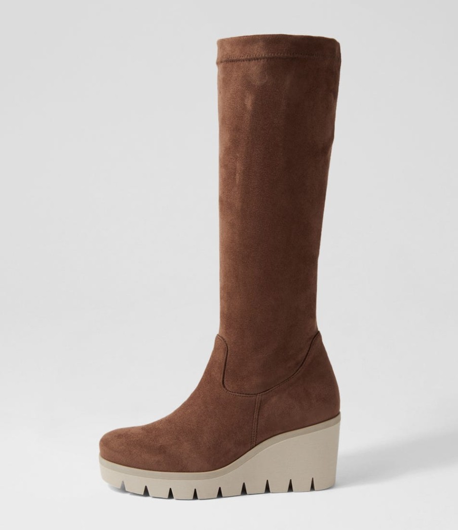 GABOR Chloette Torf Suede Knee High Boots | Boots