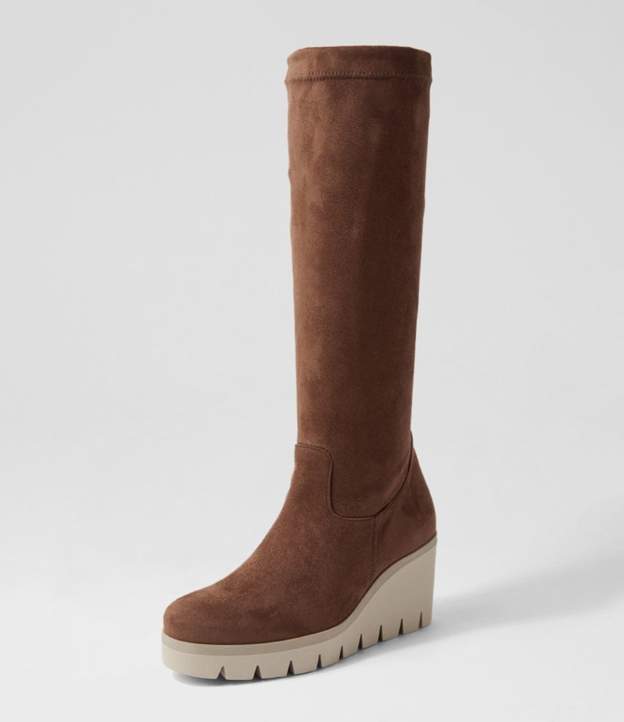 GABOR Chloette Torf Suede Knee High Boots | Boots